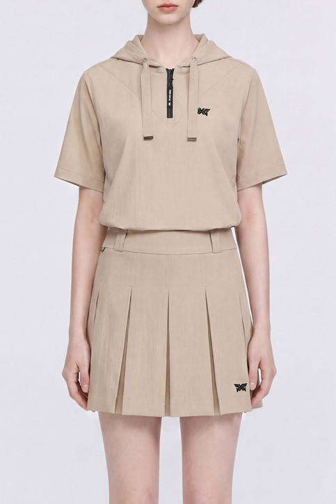 WOMEN TEXTURED PLEATED SKIRT SET-UP