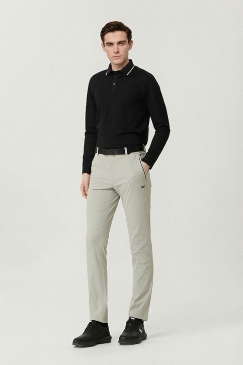 MEN KNITTED NECK COLLAR LONG SLEEVE