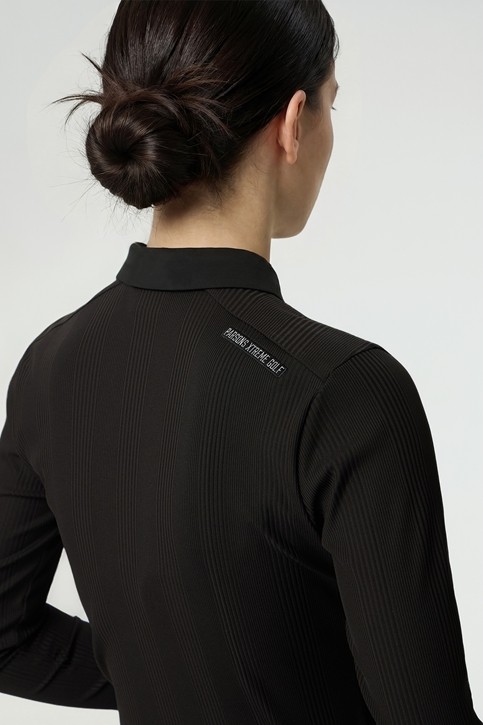 WOMEN BUTTON COLLAR LONG SLEEVE