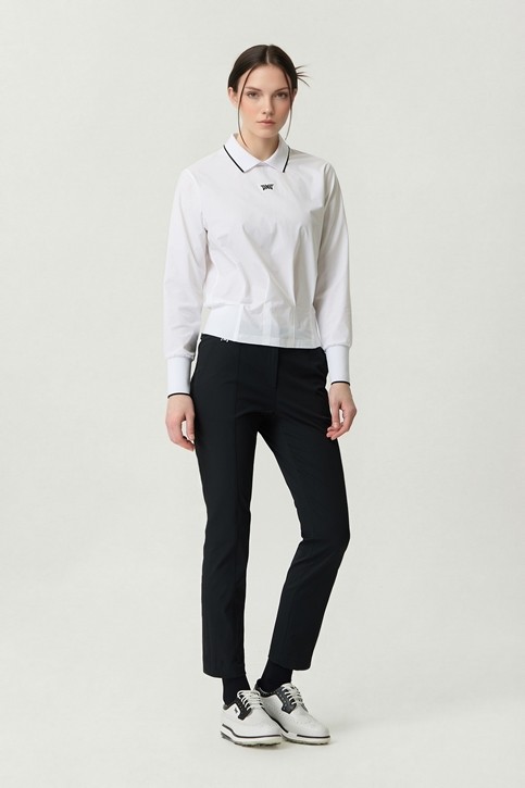 WOMEN HOURGLASS FIT COLLAR LONG SLEEVE