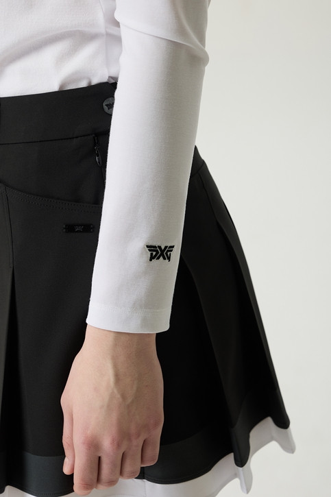 WOMEN LOGO POINT COLLARED LONG SLEEVE