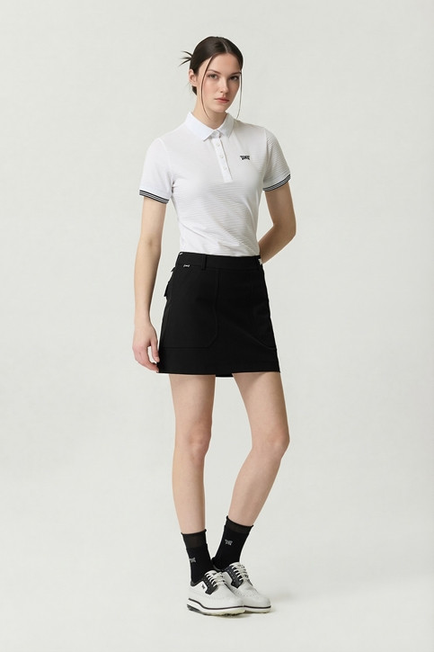 WOMEN NEW TEXTURED COLLAR SHORT SLEEVE