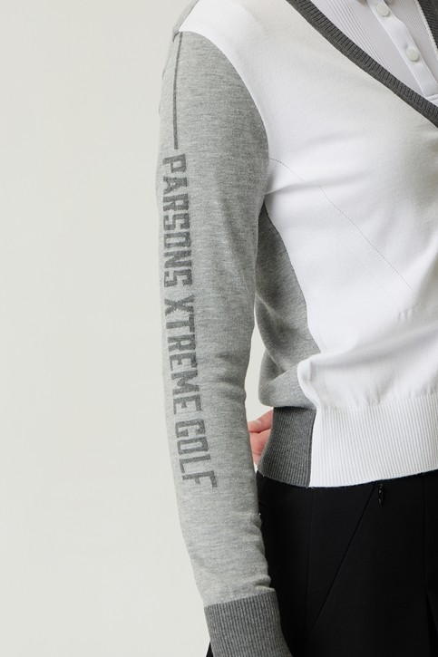 WOMEN V-NECK KNIT CARDIGAN