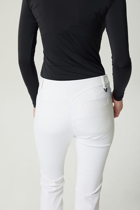WOMEN LINE POINT SLIM BOOTS CUT PANTS