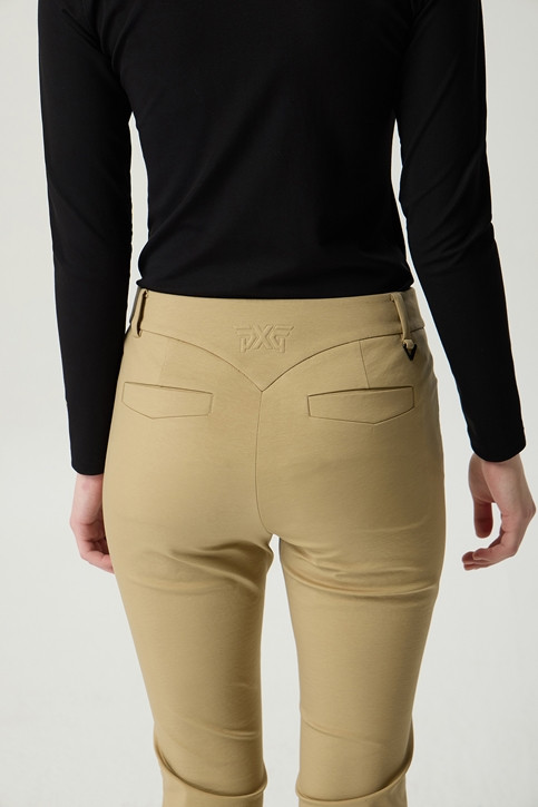 WOMEN LINE POINT SLIM BOOTS CUT PANTS