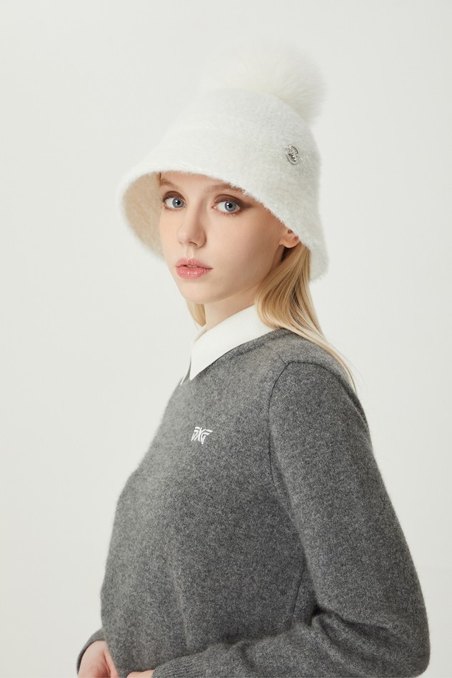WOMEN WINTER KNITTED BUCKET HAT