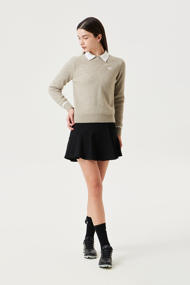 WOMEN WINTER WINDPROOF COLLAR SWEATER