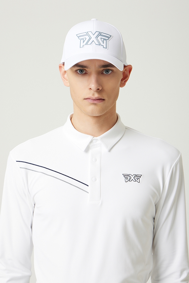 LINE POINT COLLAR LONG-SLEEVE