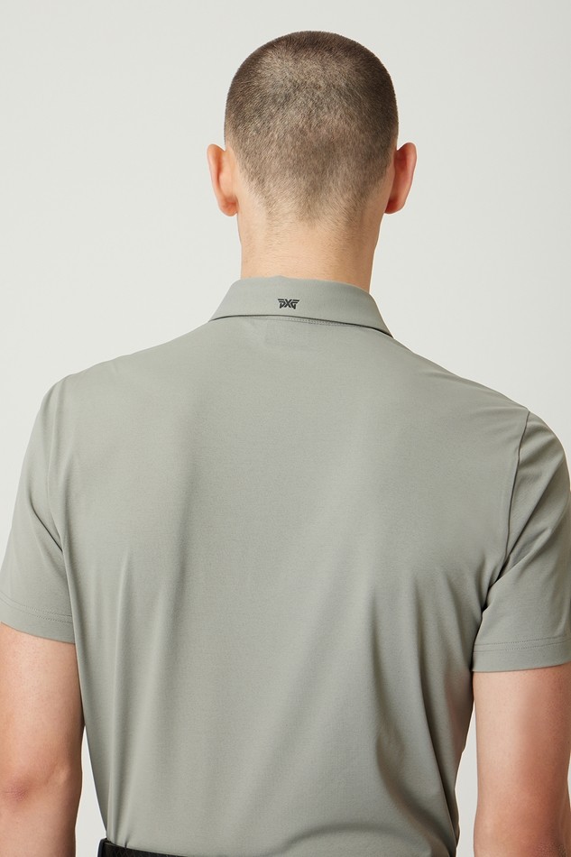 LINE POINT COLLAR SHORT-SLEEVE
