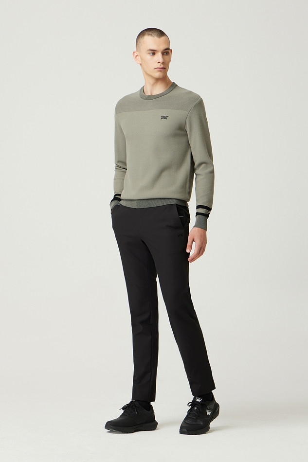 NEW TEXTURED ROUND NECK SWEATER