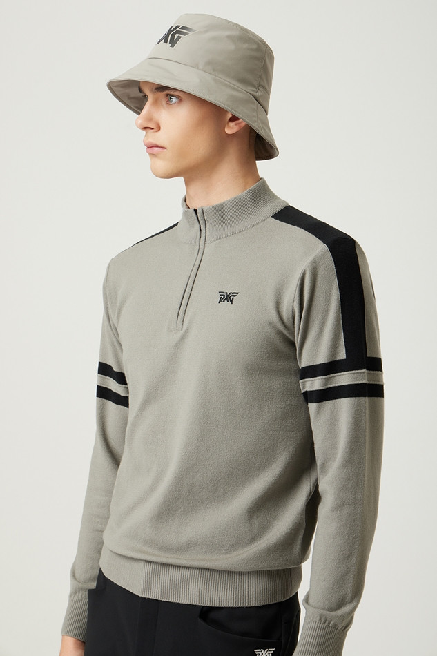 HALF ZIP-UP SWEATER