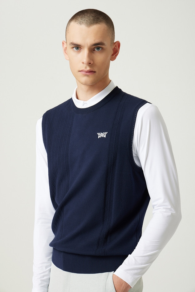 ROUND NECK SWEATER VEST