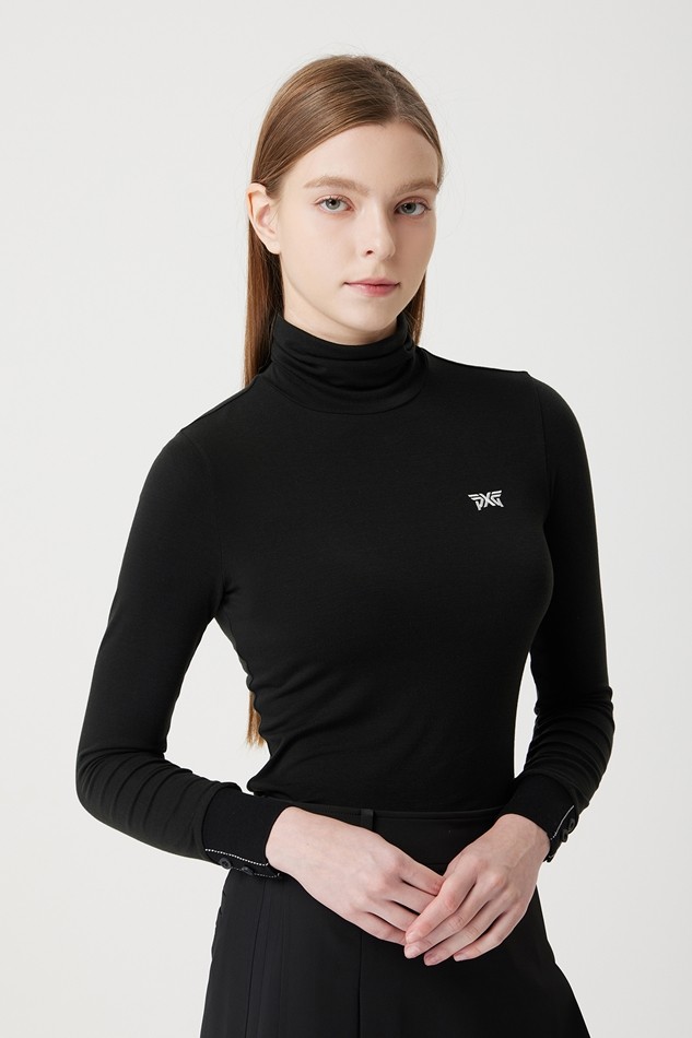 WOMEN MOCK NECK BASE LAYER LONG-SLEEVE