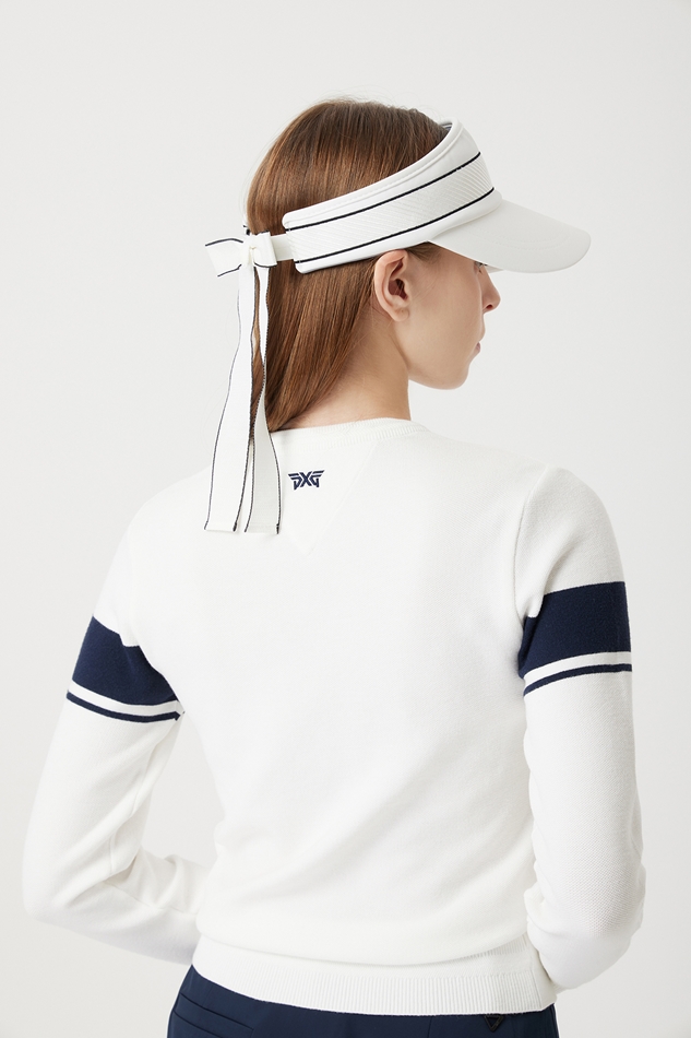 WOMENS WIDE RIBBON VISOR