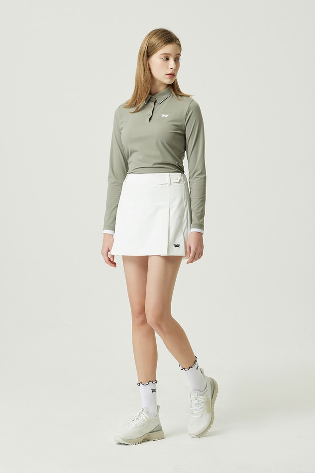 WOMEN ESSENTIAL COLLAR LONG-SLEEVE