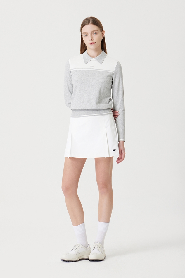 WOMEN COLOR BLOCK SWEATER
