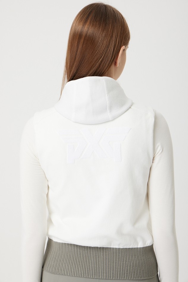 WOMEN SWEATER HOODIE VEST ZIP UP