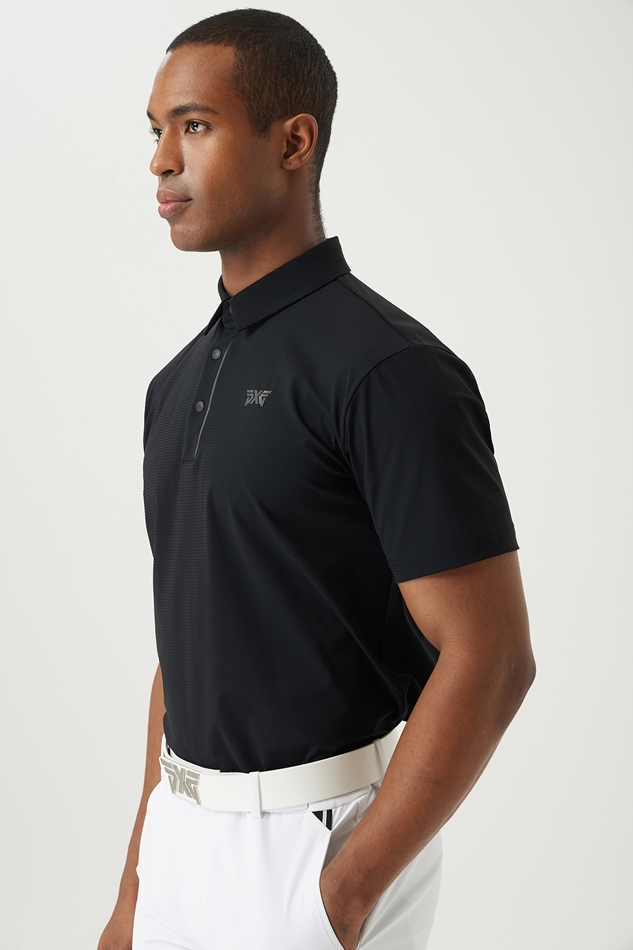 SUMMER TEXTURED COLLAR SHORT-SLEEVE