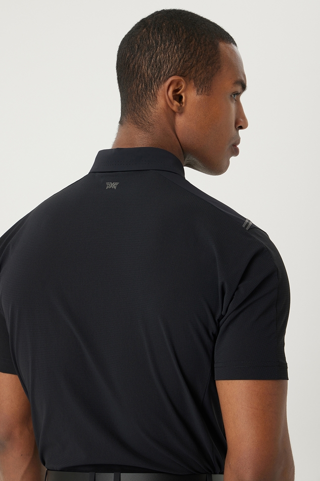 SUMMER WOVEN HYBRID COLLAR SHORT-SLEEVE