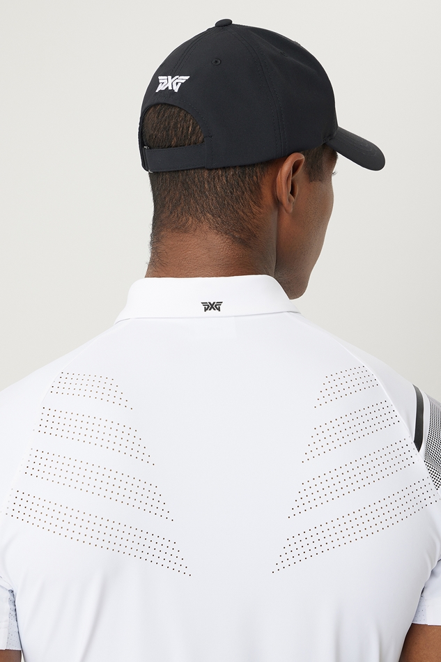 SUMMER SHOULDER POINT PERFORATED COLLAR SHORT-SLEEVE