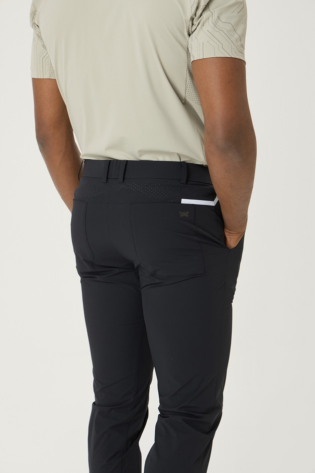 SUMMER COLOR POINT PERFORATED PANTS