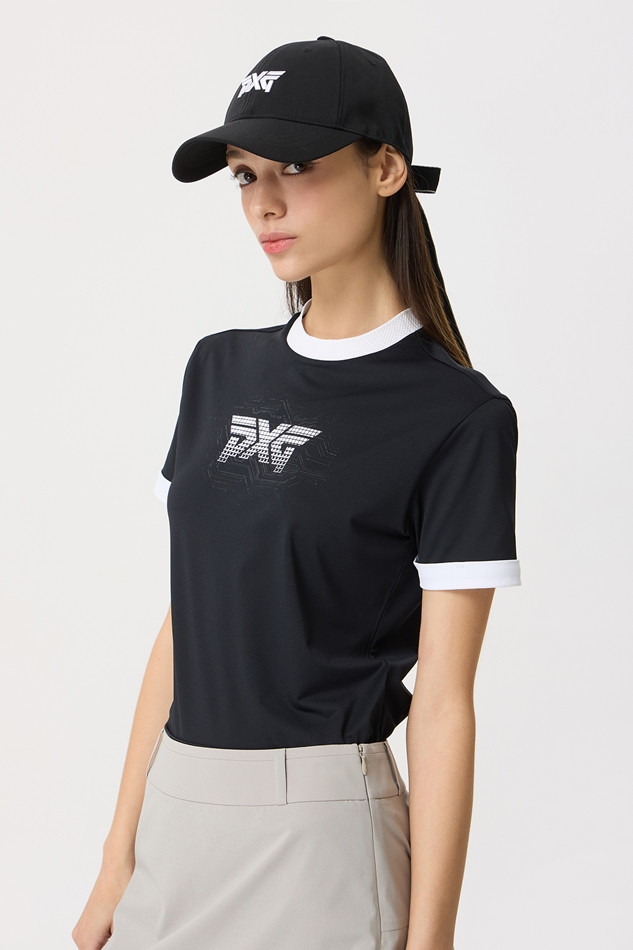 WOMENS SUMMER ROUND NECK SHORT-SLEEVE
