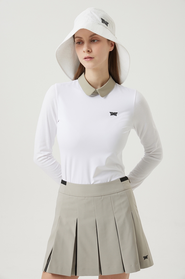 WOMENS ROUND COLLAR LONG-SLEEVE