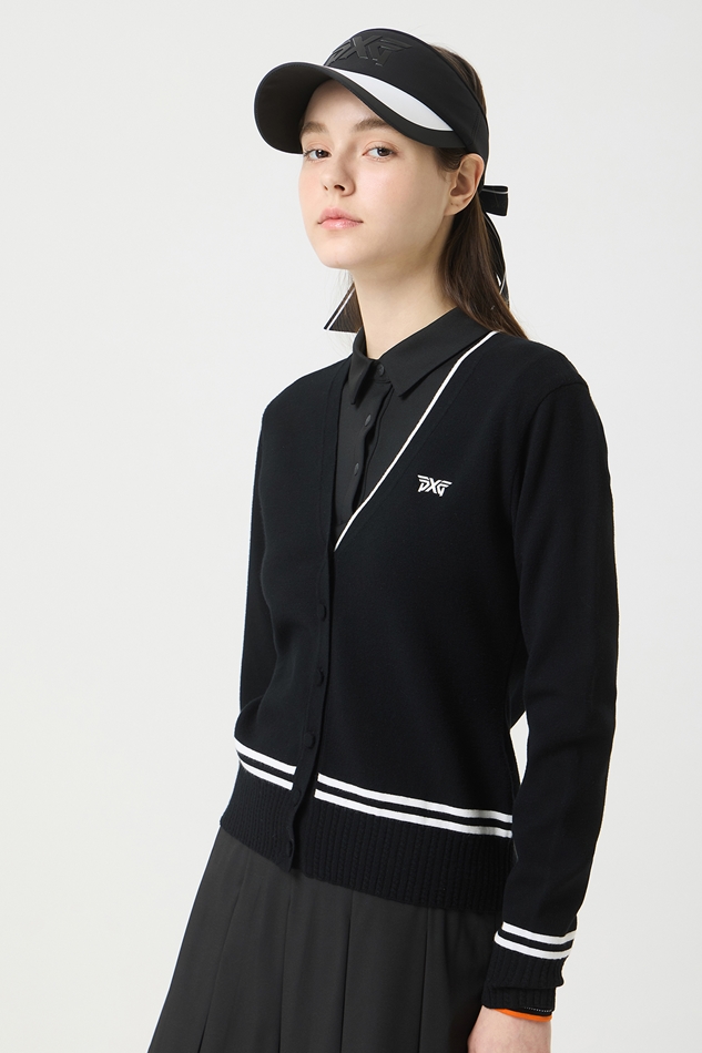 WOMENS V NECK KNIT CARDIGAN