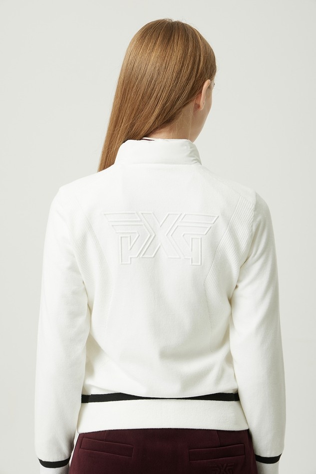 WOMEN WINTER KNIT HYBRID SWING DOWN JACKET