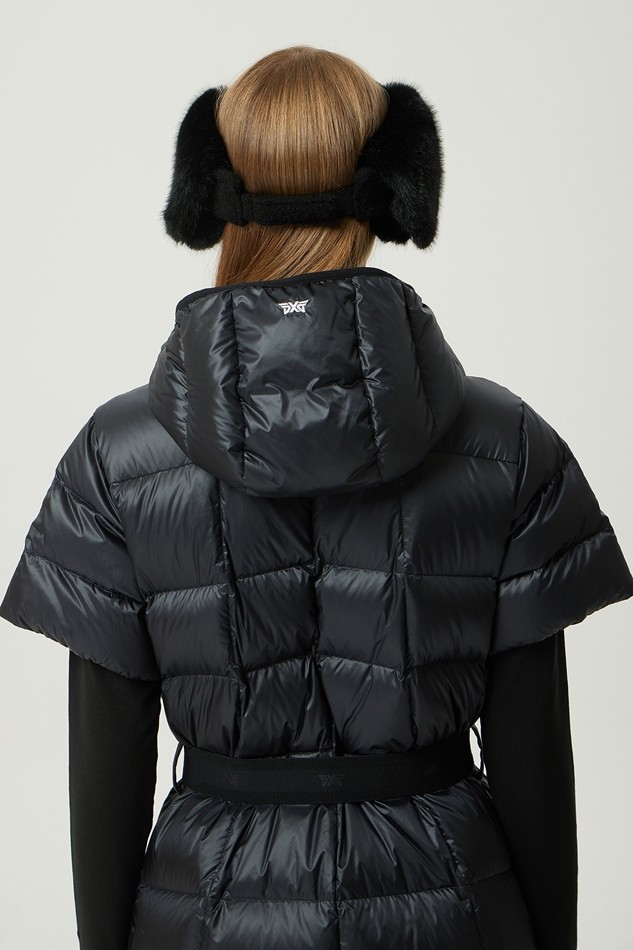 WOMEN WINTER SHORT SLEEVED LONG DOWN