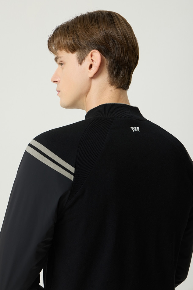 WINTER LINE POINT HALF ZIP WINDPROOF SWEATER