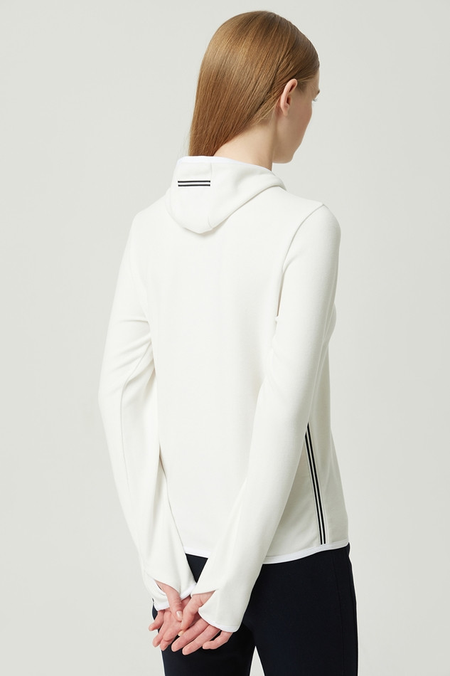 WOMEN WINTER MINI HOOD LONG-SLEEVE