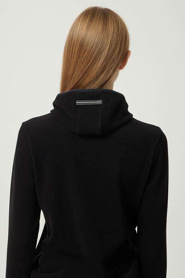 WOMEN WINTER MINI HOOD LONG-SLEEVE