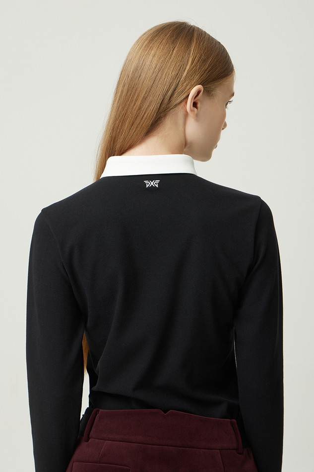 WOMEN WINTER LAYERED COLLAR LONG-SLEEVE