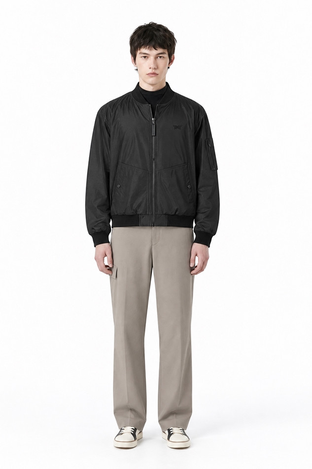 MEN GENO MA-1 JACKET PKFCM610321 BLACK 상품 이미지 3