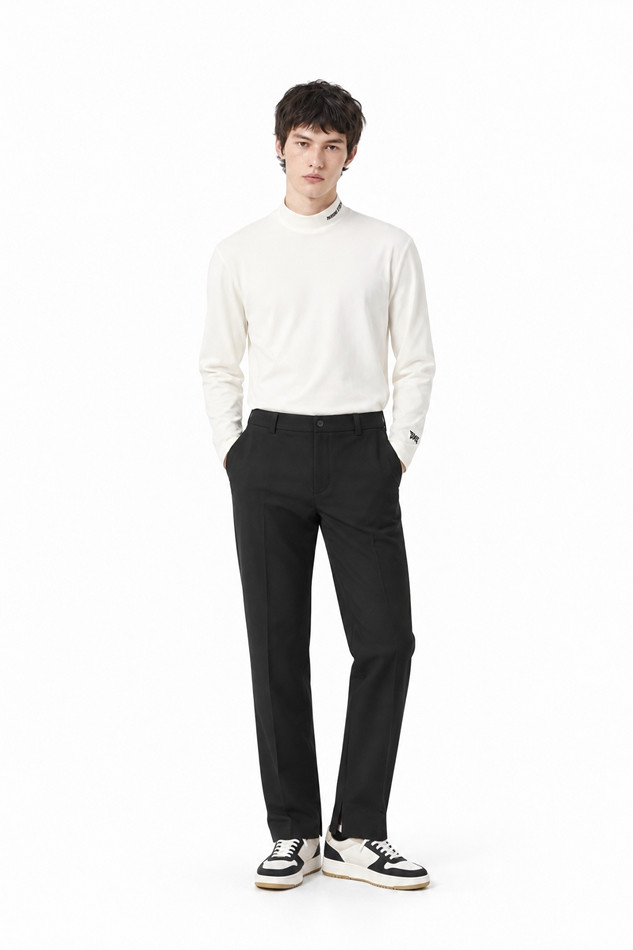 MEN BRUSHED BASELAYER LONG SLEEVE PKFPM111201 WHITE 상품 이미지 3