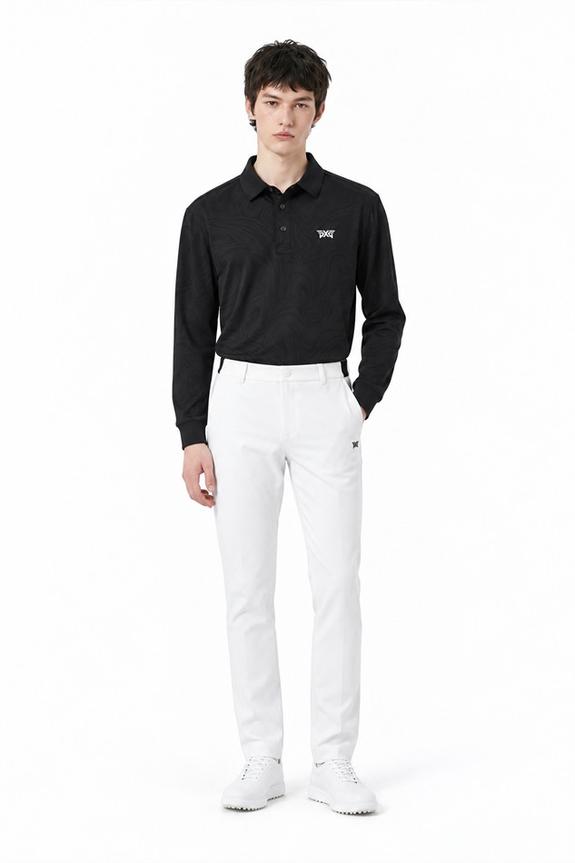MEN DAMASCUS COLLAR LONG SLEEVE PKFPM211021 BLACK 상품 이미지 3