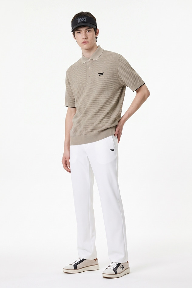 MEN ESSENTIAL STANDARD FIT PANTS PKFPM510201 WHITE 상품 이미지 3