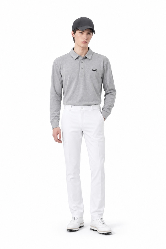 MEN ESSENTIAL SLIM FIT PANTS PKFPM510501 WHITE 상품 이미지 3