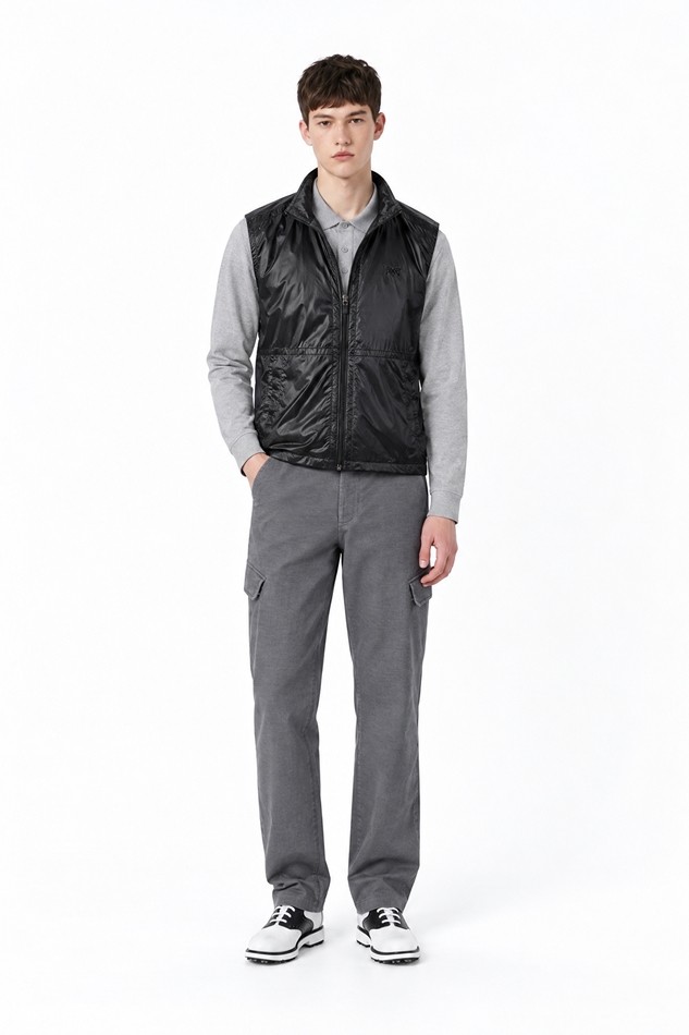 MEN DYEING SEMI-TAPERED FIT PANTS PKFPM510711 L/GREY 상품 이미지 3