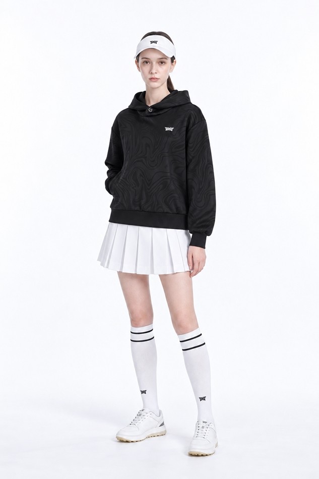 WOMEN DAMASCUS HOOD LONG SLEEVE PKFPW150521 BLACK 상품 이미지 3