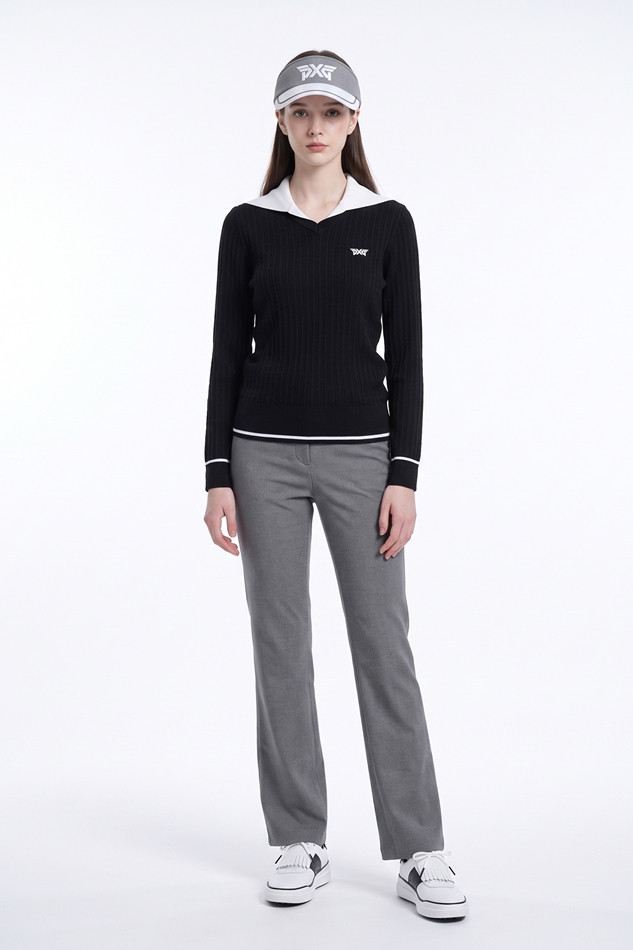 WOMEN BOOTCUT PANTS PKFPW510412 M/GREY 상품 이미지 3