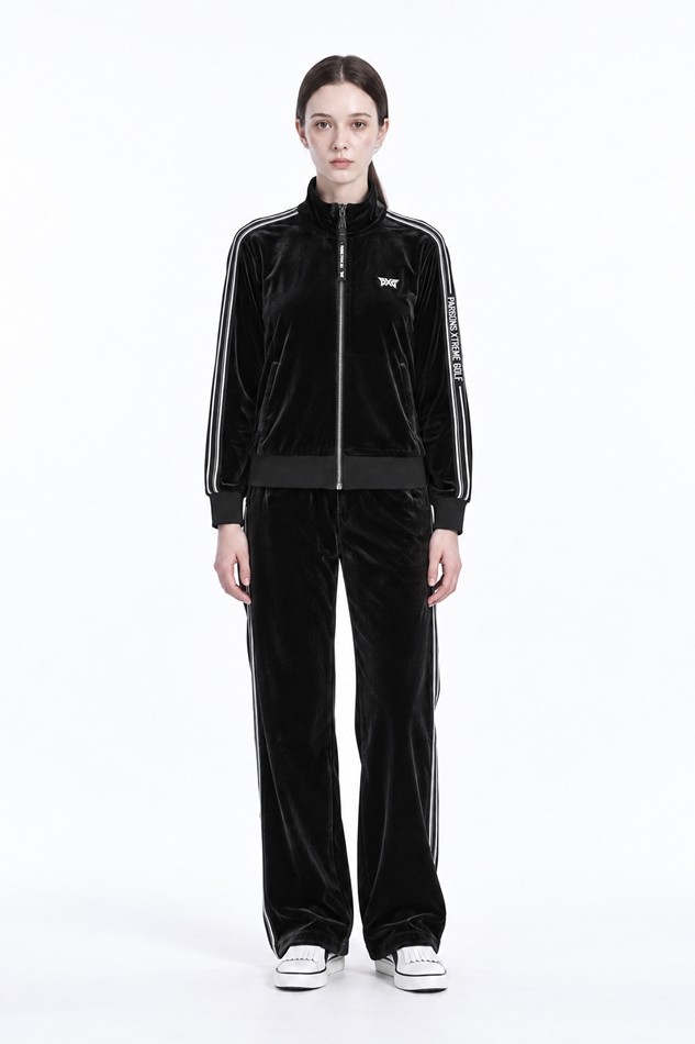 WOMEN JERSEY SET-UP PANTS PKFPW510621 BLACK 상품 이미지 3