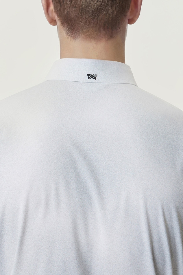 MEN GRADATION PATTERN COLLAR SHORT SLEEVE
