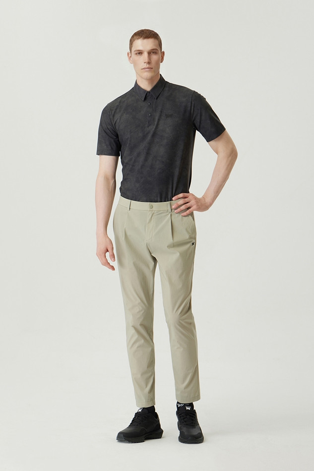 MEN PATTERN COLLAR SHORT SLEEVE