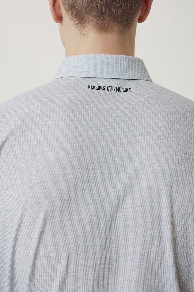 MEN TWO-TONE PRINT COLLAR SHORT SLEEVE