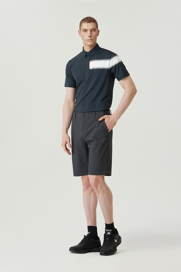 MEN COLOR POINT COLLAR SHORT SLEEVE