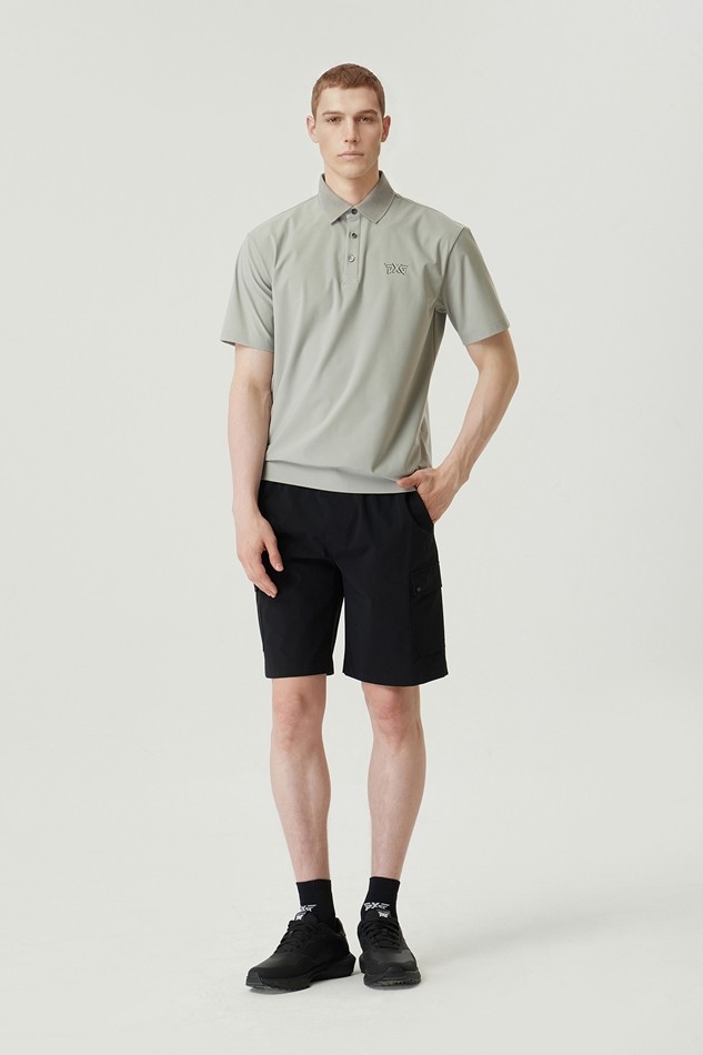 MEN NEW LOGO POINT COLLAR SHORT SLEEVE