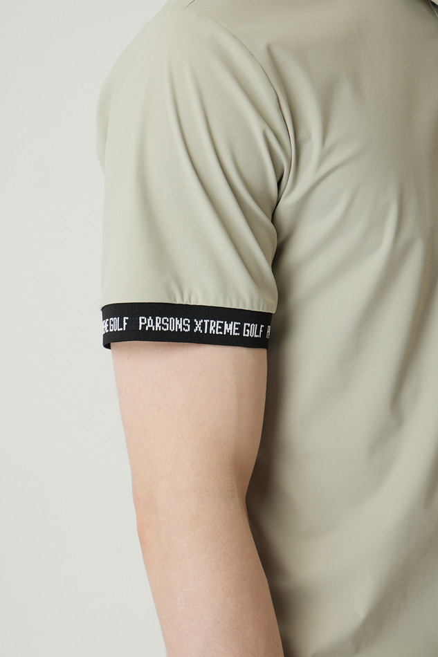 MEN COLOR CONTRAST POINT COLLAR SHORT SLEEVE