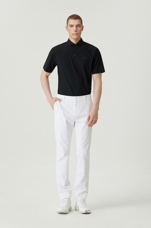 MEN AIR HOLE COLLAR SHORT SLEEVE